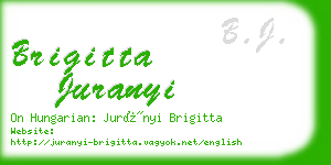 brigitta juranyi business card